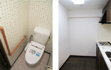 葛飾区のクロス張替え（トイレやキッチン）