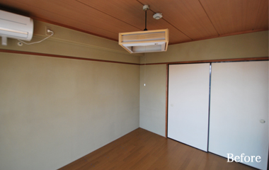 宮前区のクロス張替え(和室壁面張替え)